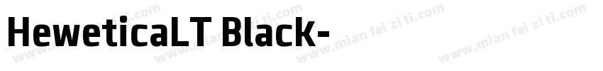 HeweticaLT Black字体转换